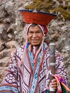 Představitel andských kmenů.