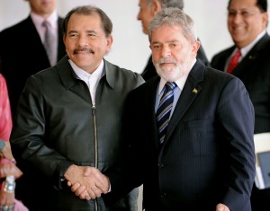 Prezident Nikaragui Daniel Ortega prosazuje výstavbu průplavu. Autorem snímku je Roosewelt Pinheiro/ABr.